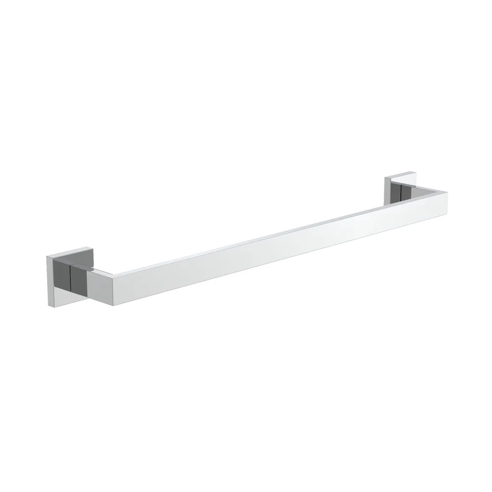 Single Towel Bar, Square in Chrome, model 6601S018-CHR