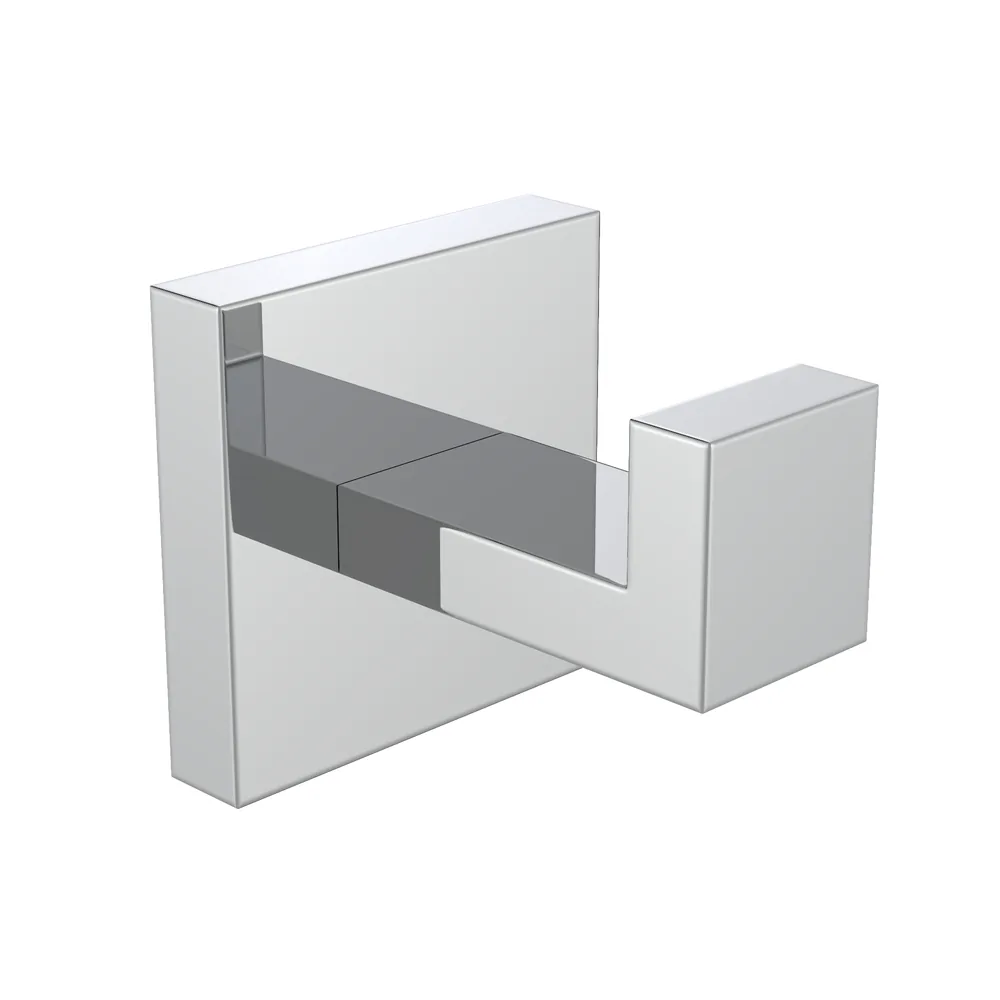 Robe Hook, Square in Chrome, model 6604S018-CHR