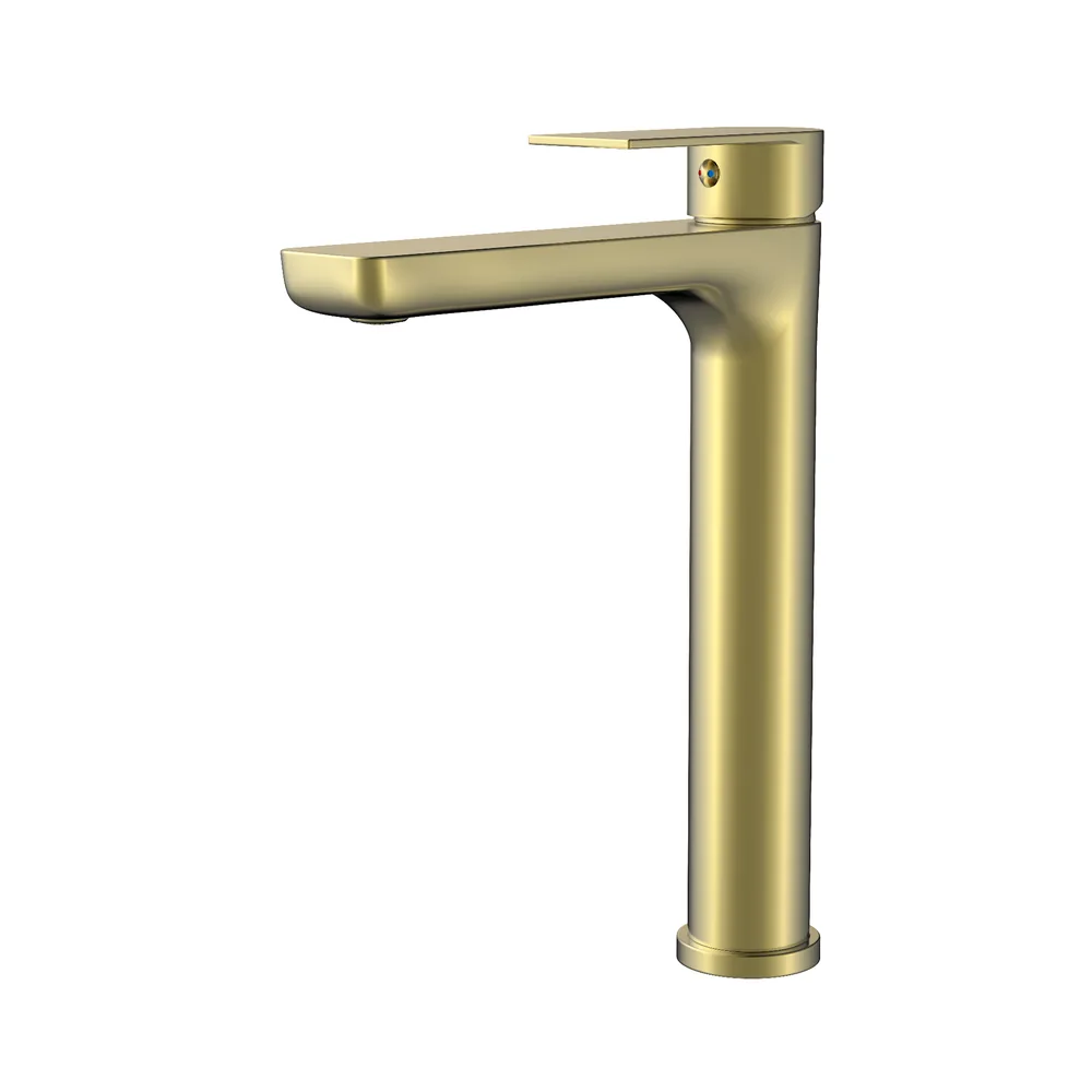 AJ Supplies basin mixer in brushed gold