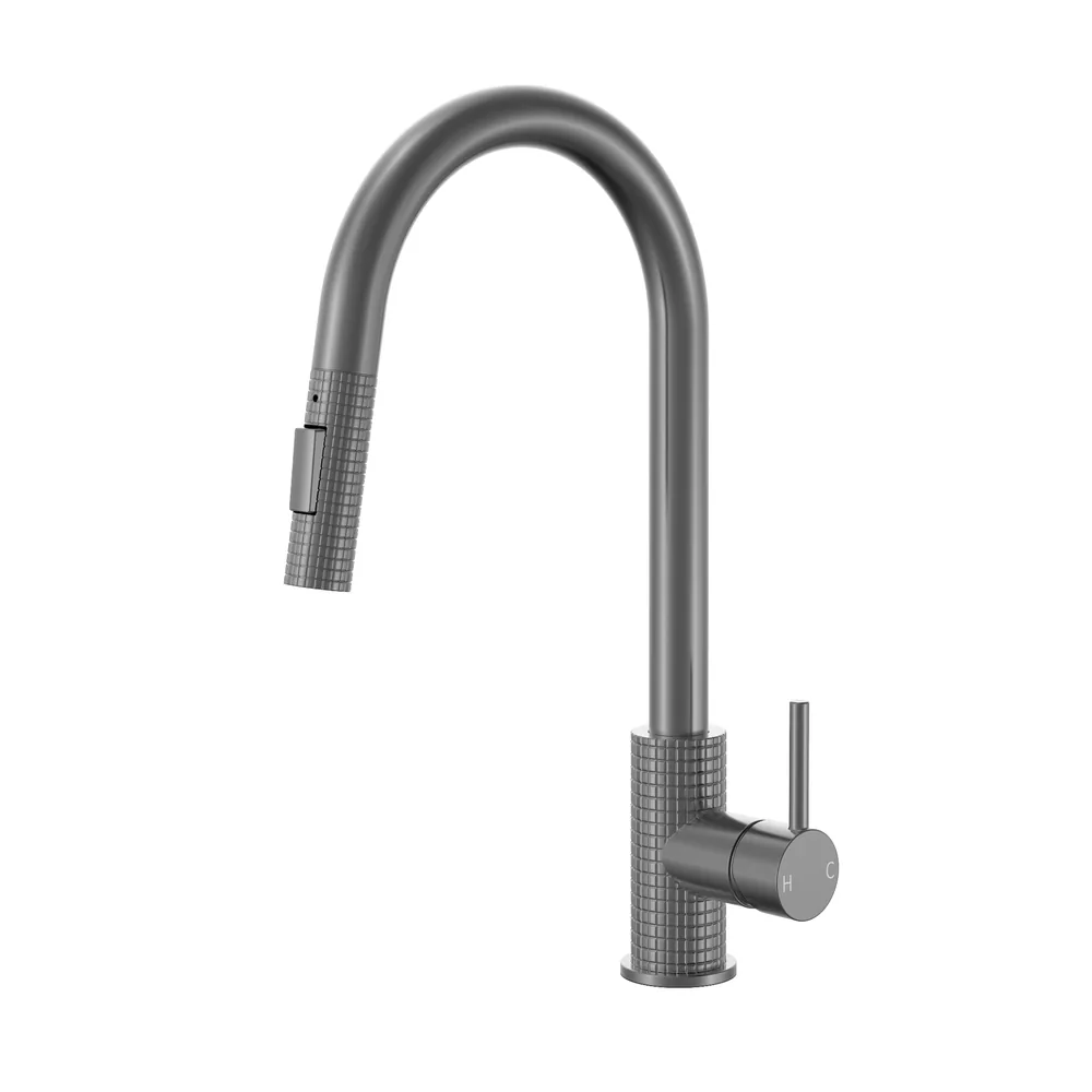 Pull-Out Kitchen Mixer in Gunmetal, model 82H76-GM