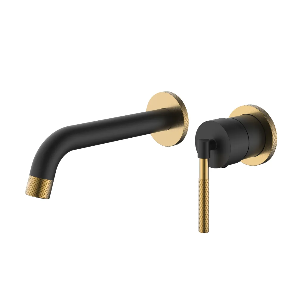 Bathroom Mixer in Black & Gold, model 86H39-BK-G