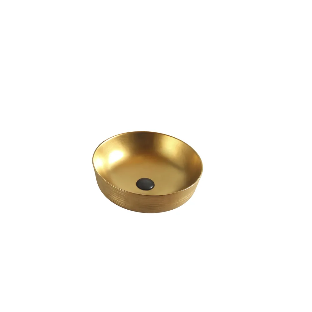Above Counter Basin | Electroplated Gold Square 420x420 BA-EP-GD-4242 above counter basin