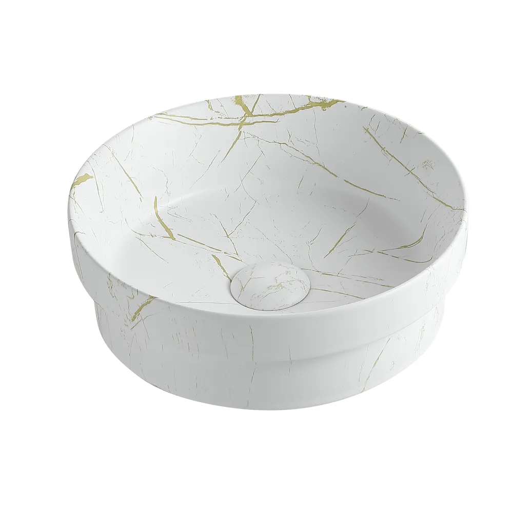 Above Counter Basin | Marble Square 360x360 B BA-MR-SQ-3636B above counter basin
