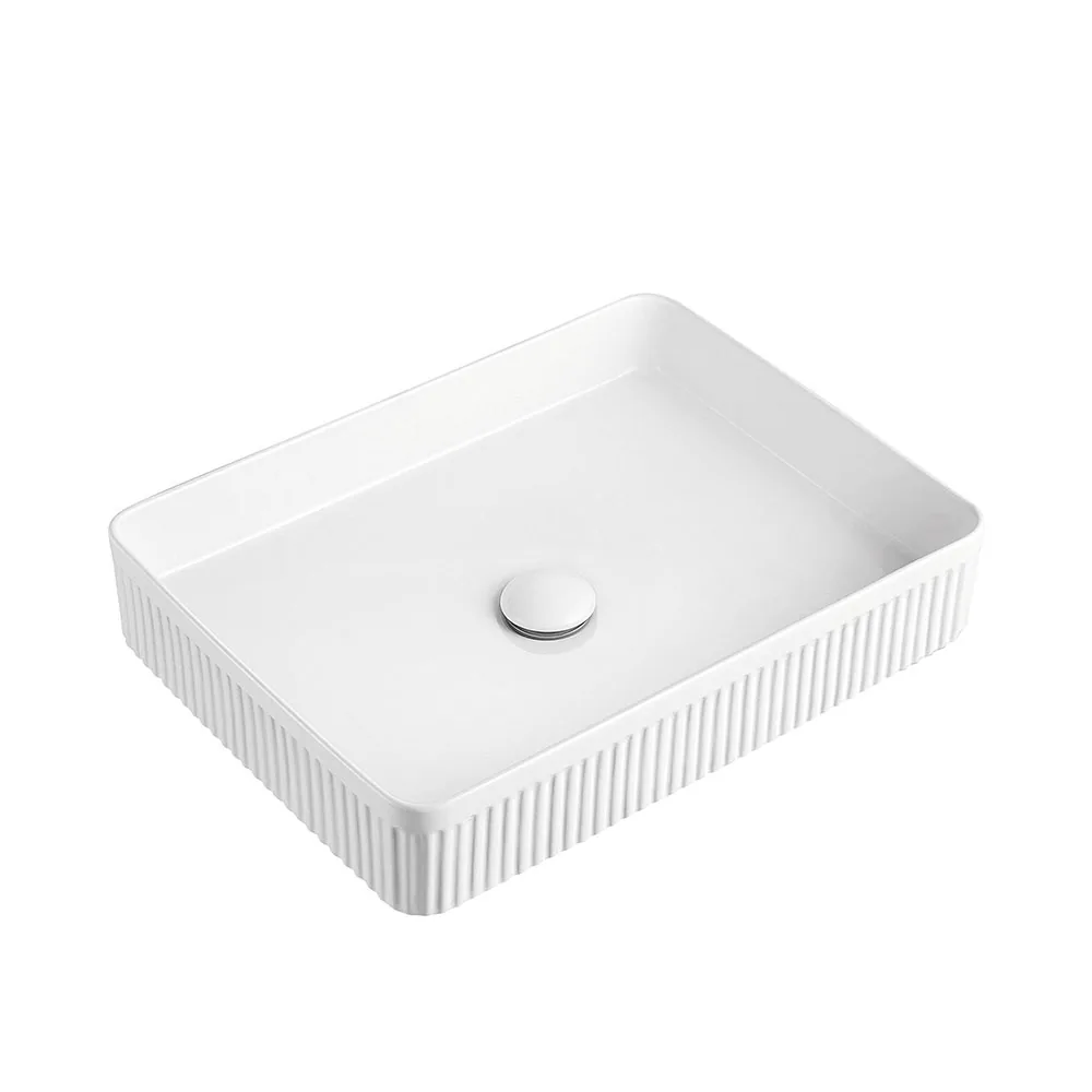 Above Counter Basin | White Rectangle 500x350 BA-WH-OV-5035 above counter basin
