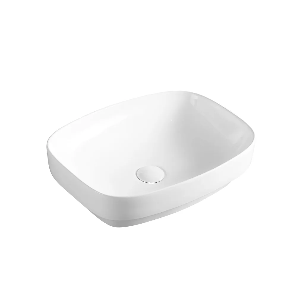 Above Counter Basin | White Rectangle 500x380 BA-WH-REC-5038 above counter basin