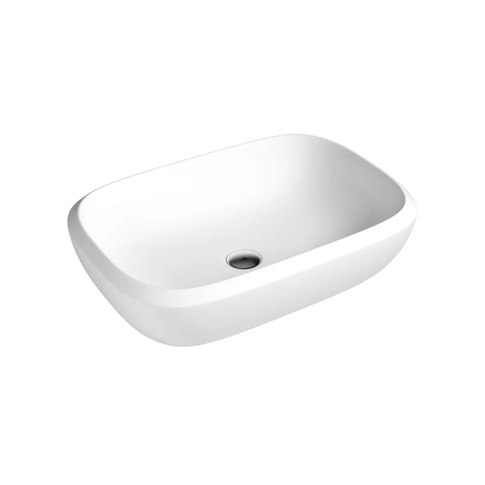Above Counter Basin | White Rectangle 560x395 BA-WH-REC-5640 above counter basin