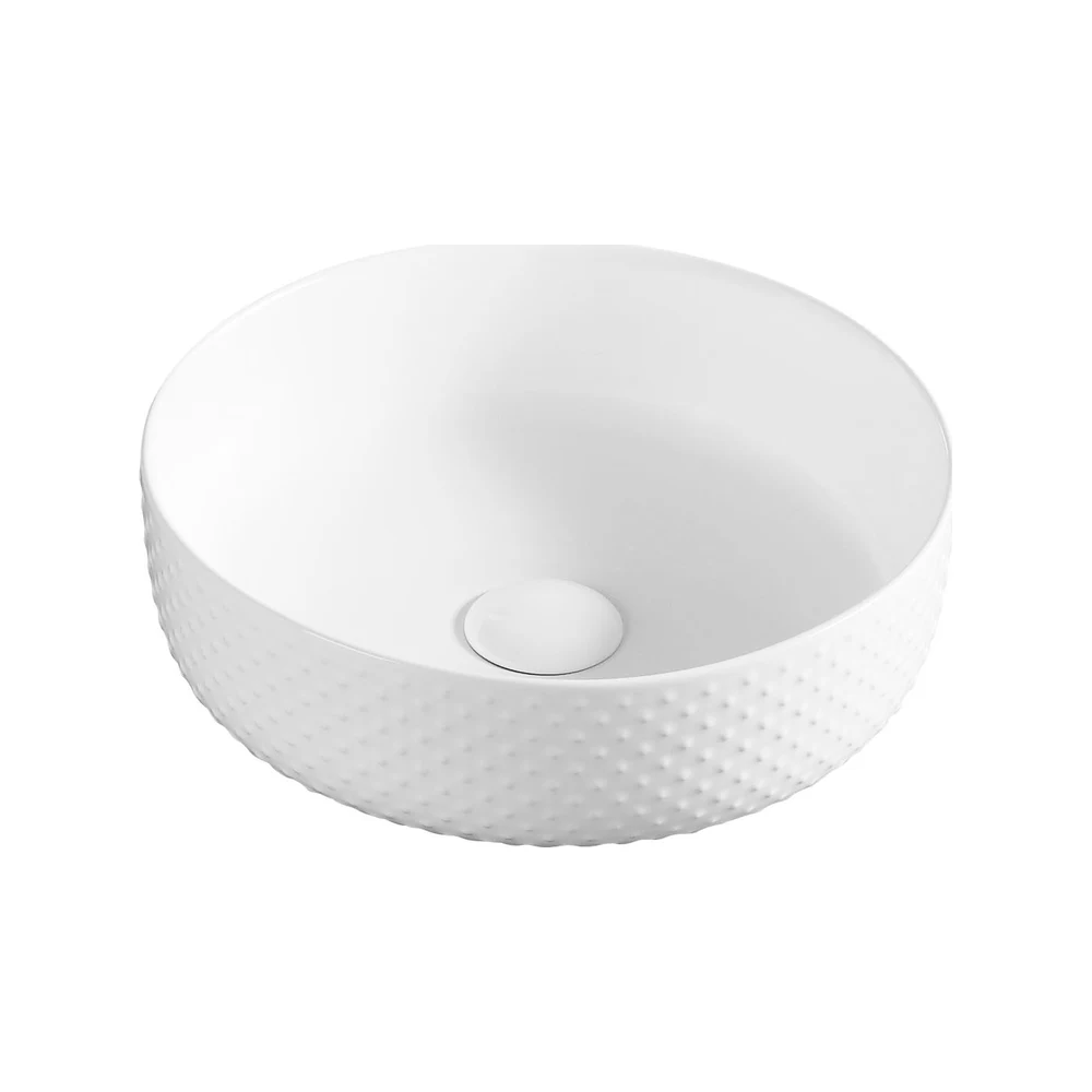 Above Counter Basin | White Round 355x355 BA-WH-SQ-3535 above counter basin