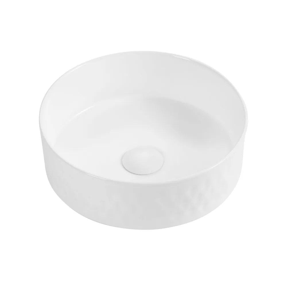 Above Counter Basin | White Round 360x360 BA-WH-SQ-3636 above counter basin