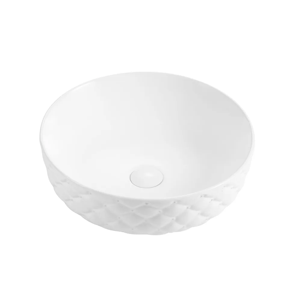 Above Counter Basin | White Round 420x420 A BA-WH-SQ-4242 above counter basin