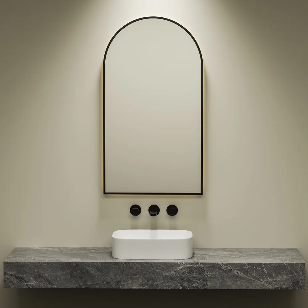 LED Rect Smart Mirror | Black Frame 900x600, SM-LED-BFR-9060 LED mirror