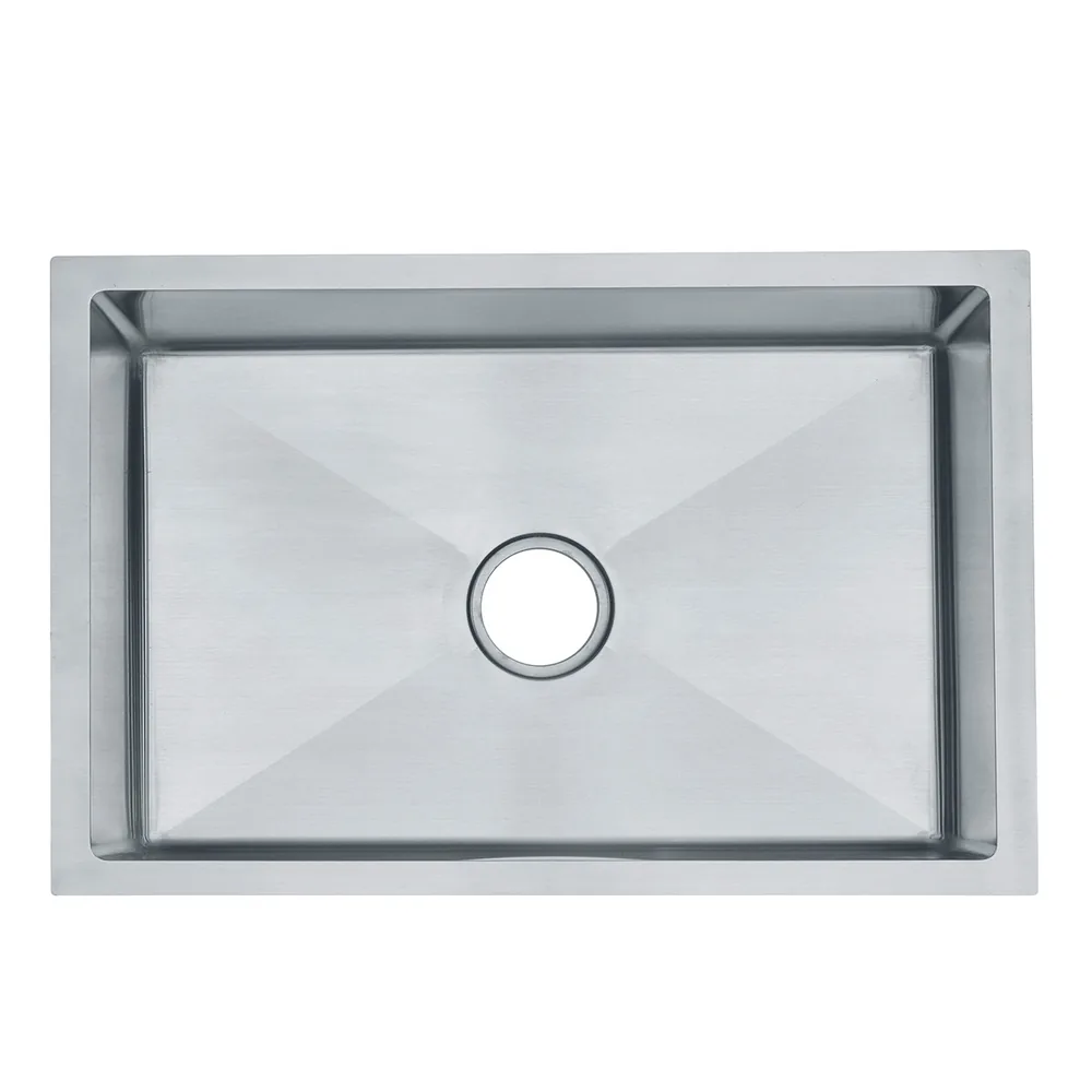 Standard Single Bowl Sink KS-SS-S-7444 satin stainless steel kitchen sink