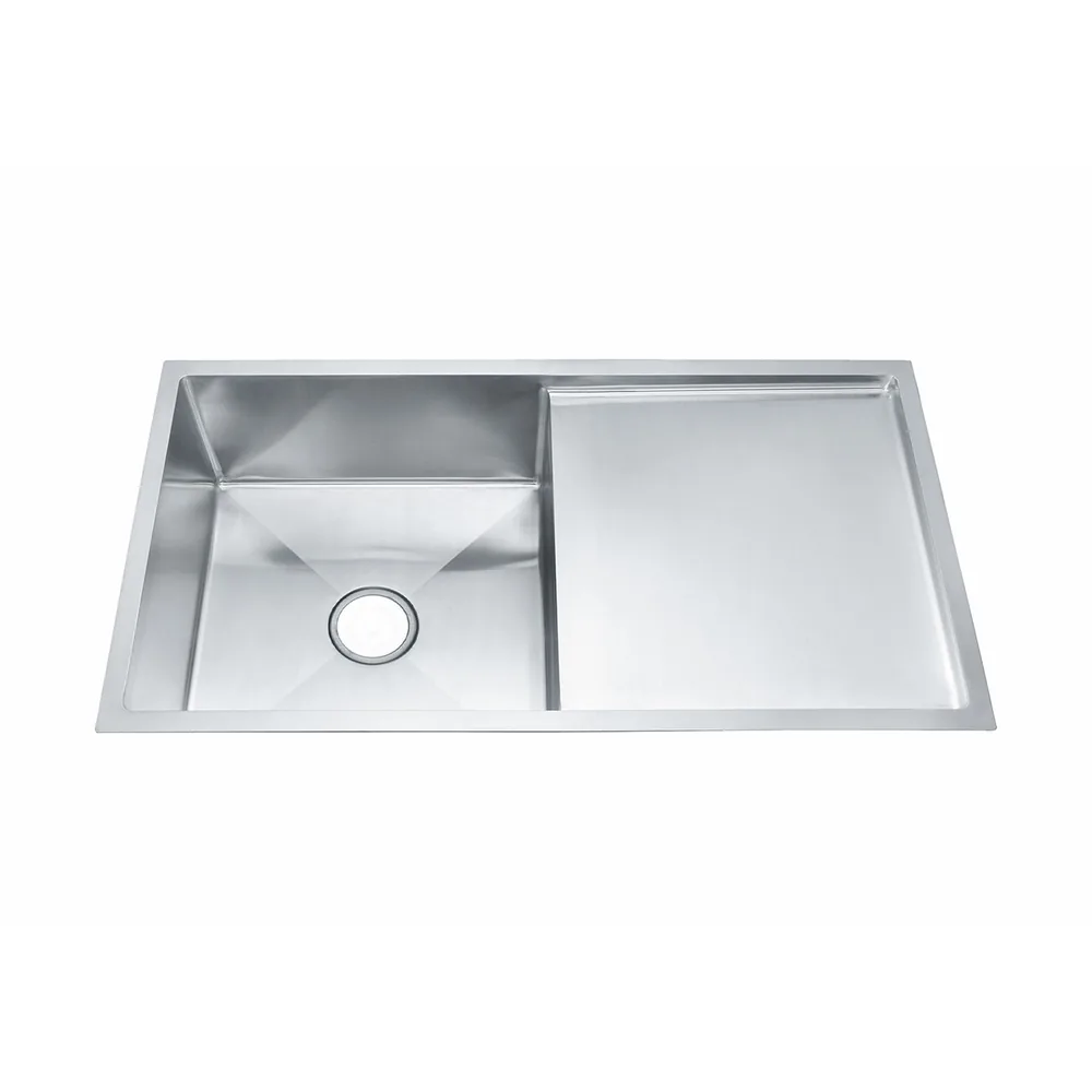 Wide Single Bowl Sink KS-SS-S-9546 satin stainless steel kitchen sink