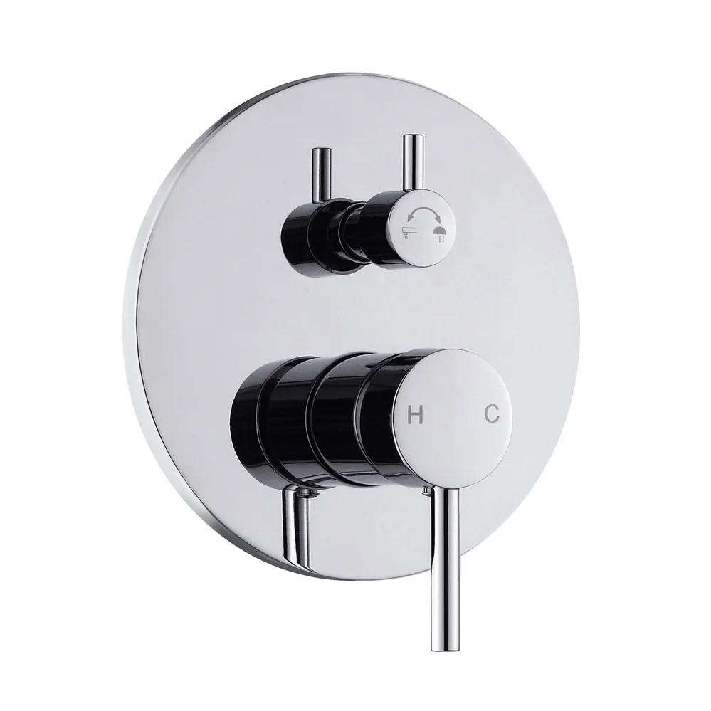 Diverter Mixer, Round in Chrome, model V05-CHR