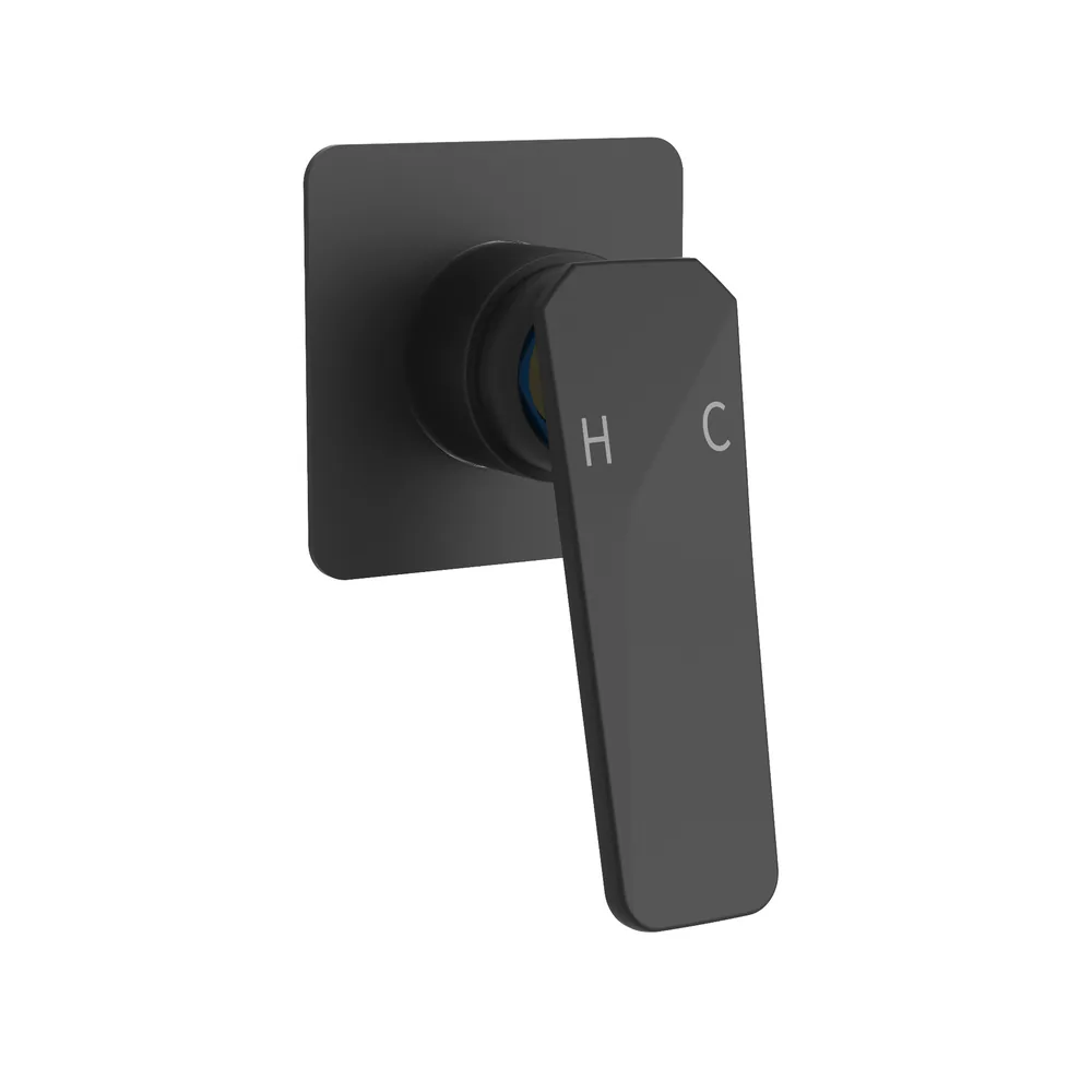 Shower Mixer, Lever Handle in Matt Black, model V14S-LH-MB